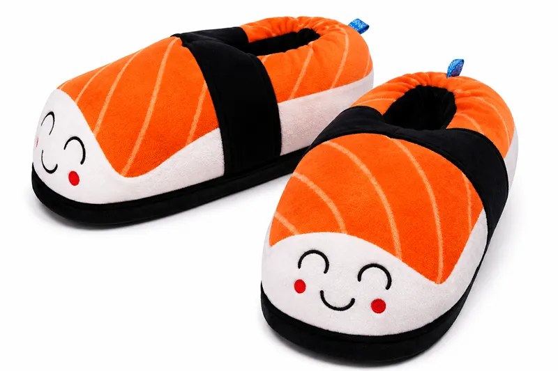 Custom Sushi Plush Slippers