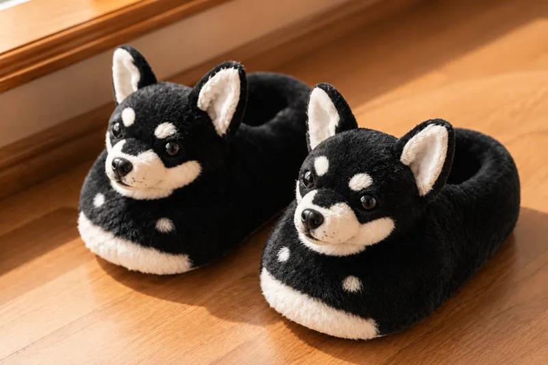 Custom Dog Plush Slippers