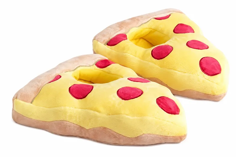 Custom Pizza Plush Slippers
