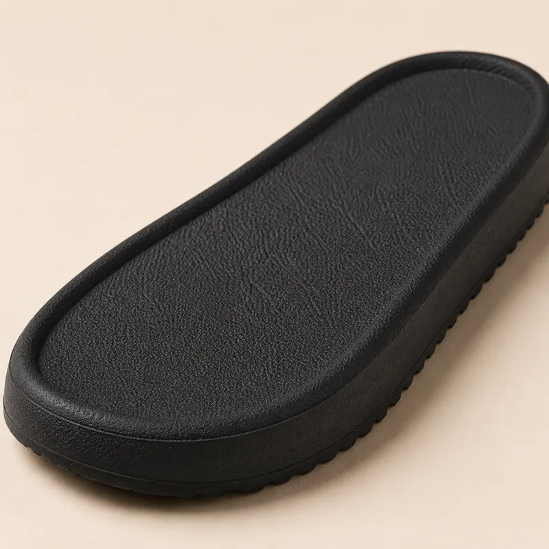 Black EVA sole for custom panda plush slippers