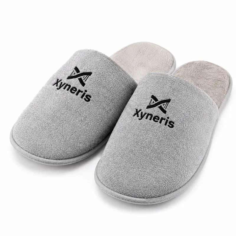 Corporate gift and promotional plush slippers