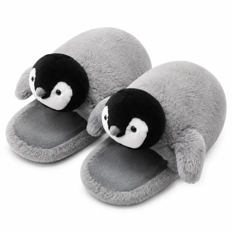 Baby Penguin Plush Slippers