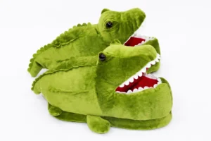 custom crocodile plush slippers