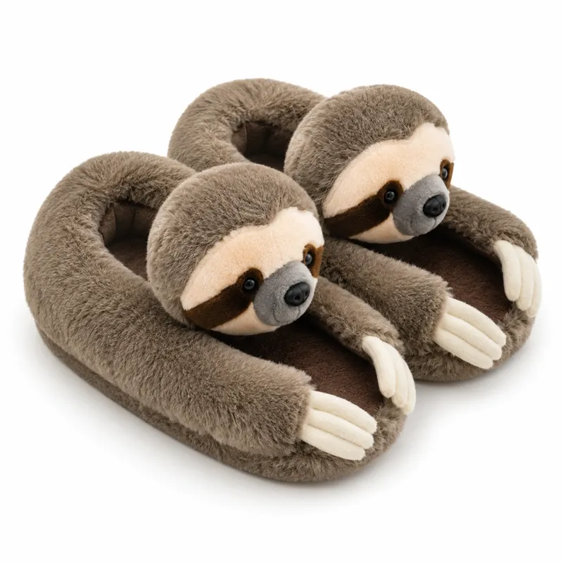 Realistic Sloth Slippers