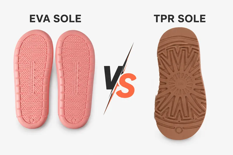 eva sole vs tpr sole for plush slippers